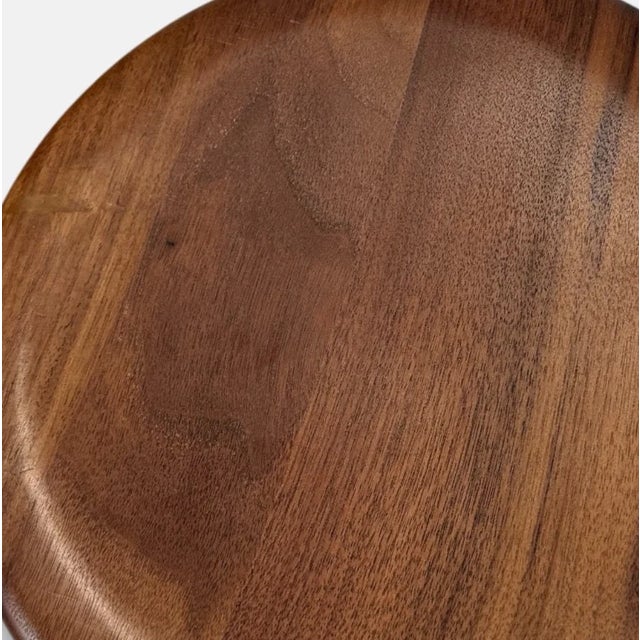 Wood Herman Miller Eames Time Life Walnut Stool Model C - 1960 Design For Sale - Image 7 of 8