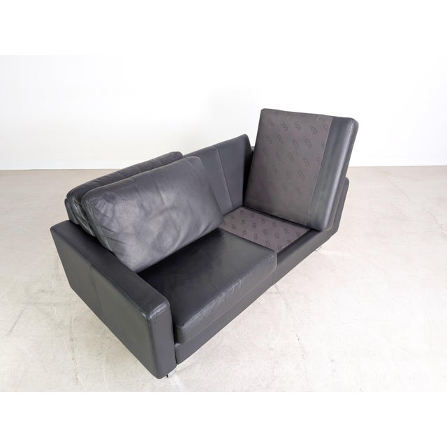 Metal Conseta Two-Seater Sofa in Leather from Cor For Sale - Image 7 of 11