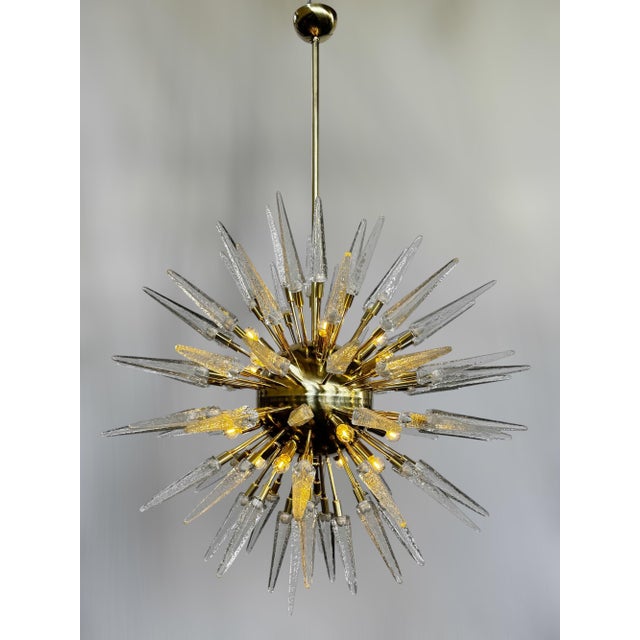 Glass 21st Century Puntali Sputnik Chandelier by Fabio LTD For Sale - Image 7 of 8