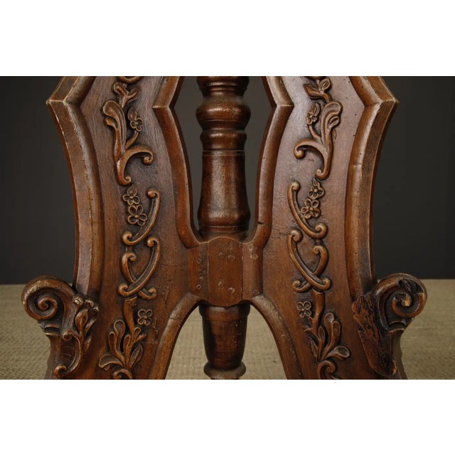 Wood Victorian Rococo Revival Rotating Double Lectern With Candleholders, C 1850-1880 For Sale - Image 7 of 18