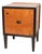 Art Deco Birch and Ebonized Side Table For Sale