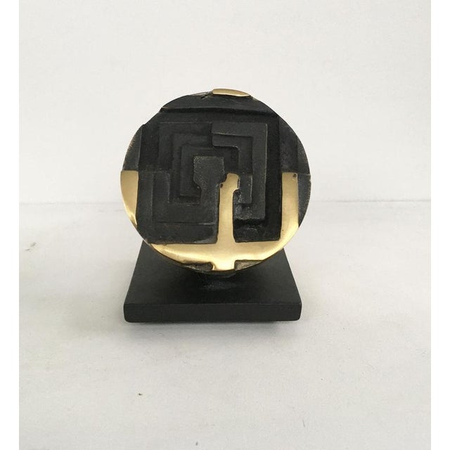 Fanna Roncoroni, Labyrinth Sculpture, 1978, Bronze For Sale - Image 15 of 16