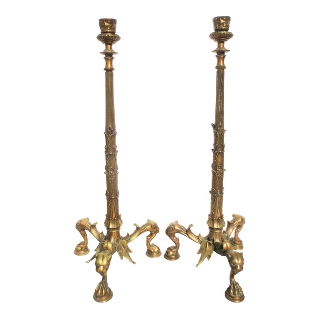 French Empire Neo-Classical Candlesticks - A Pair of 2 For Sale
