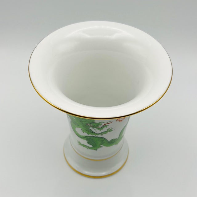 Vintage Green Ming Dragon Vase from Meissen Porcelain, 1950s For Sale - Image 9 of 13