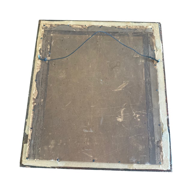 Antique Floral Tapestry in Exceptional Black & Gilt Frame For Sale In West Palm - Image 6 of 11