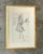 This vintage framed fashion illustration by Philippe Venet captures the elegance of mid-20th-century haute couture....