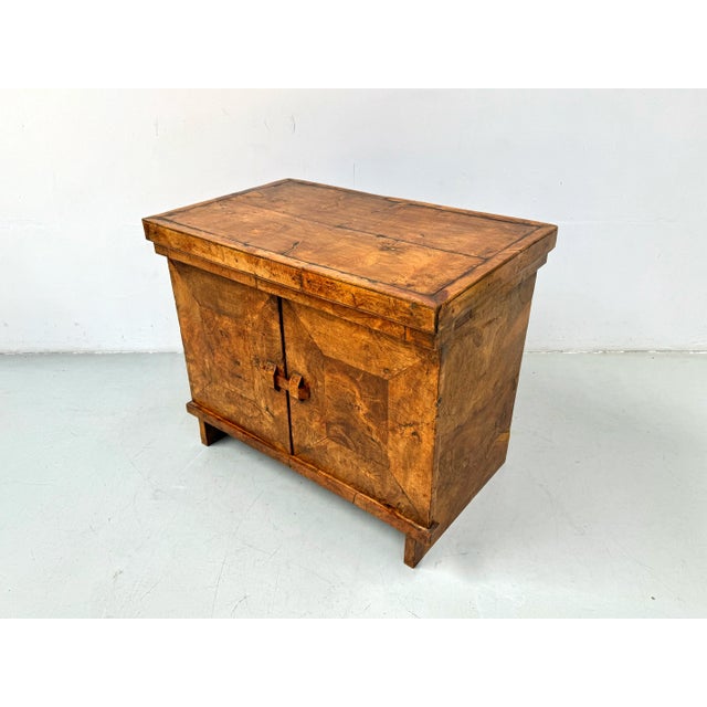 French Brutalist Burl Wood Cabinet, 1970s For Sale - Image 5 of 13