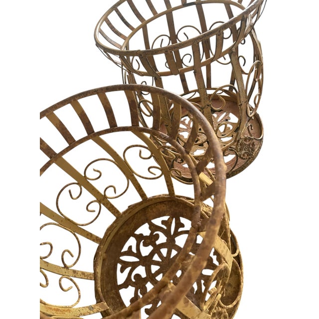 1960s 1960s Cast Iron Planters or Stools - Set of 2 For Sale - Image 5 of 12