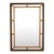 Carvers Guild Rectangular Black & Gold Regency Mirror For Sale