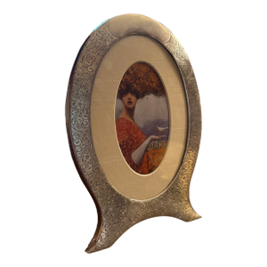 Antique Sterling Silver Oval Picture Frame