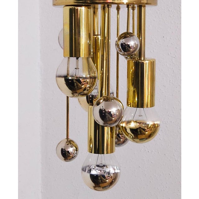 1970s Large Sputnik Pendant Lamp from Doria Leuchten, 1970s For Sale - Image 5 of 11