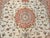 Persian Tabriz Rug, Hand-Knotted Wool & Silk, Fine Floral Pattern, Ivory & Salmon, 7x10 For Sale - Image 16 of 17