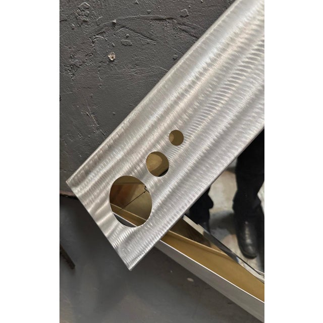 Late 20th Century Post-Modern Geometric Diamond Shaped Mirror For Sale - Image 5 of 6