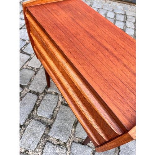 Small Danish Teak Chest of Drawers For Sale - Image 9 of 11