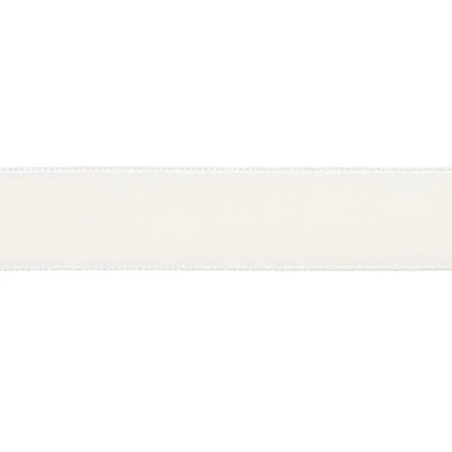 Transitional Sample - Schumacher Velvet Tape Medium in Ivory For Sale - Image 3 of 3