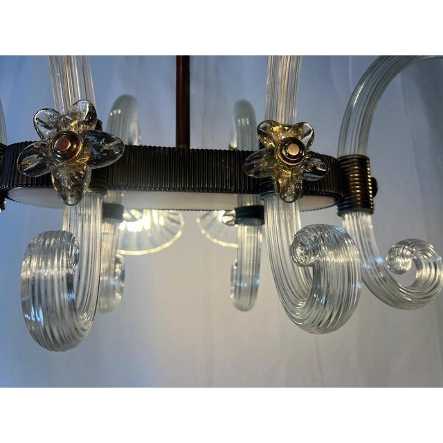 Murano Glass Chandelier from Ercole Barovier, 1940s For Sale - Image 15 of 18