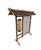 Vintage Japanese Burnt Bamboo Floor Lamp With Lattice Frame 22" H For Sale In New York - Image 6 of 8