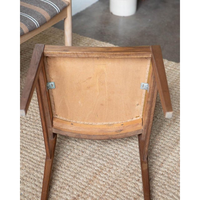 1970s Danish Wood and Wool Dining Chairs - Set of 4 For Sale - Image 16 of 16