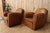 Art Deco Leather Club Chairs, 1930s, Set of 2 For Sale - Image 13 of 14
