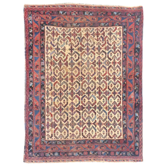 Antique Persian Tribal Afshar Rug For Sale