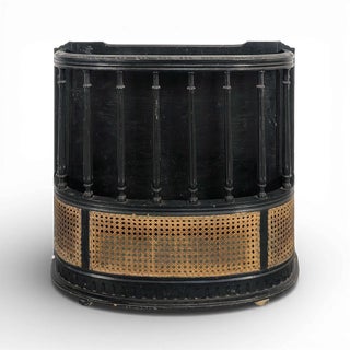 Napoleon III Umbrella Stand in Blackened Wood For Sale