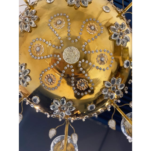 1940s Bagues Gilt Bronze Chandelier For Sale - Image 9 of 13