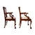 Pair Antique Chippendale Revival Carved Mahogany Ball & Claw Arm Chairs For Sale - Image 14 of 18