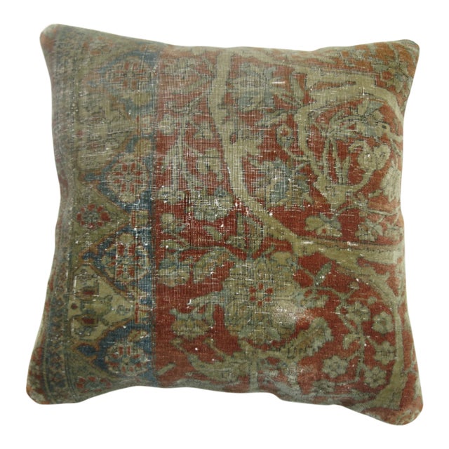 19th Century Kashan Pillow For Sale