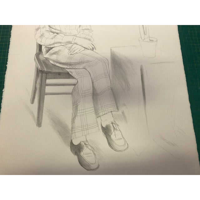 David Hockney Yves Marie With Flowers, 1974 - Signed For Sale - Image 11 of 12