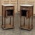 Pair of Gothic Revival Oak Nightstands With Carrara Marble Tops For Sale - Image 15 of 17