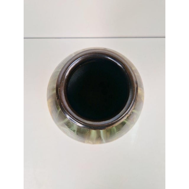 Glazed Stoneware Vase by Grégoire Lebon, Belgium, 1940s For Sale - Image 6 of 16