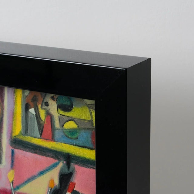 The Painter's Studio, Colorful Post-Cubist Oil Painting by A. Rigollot For Sale - Image 10 of 12