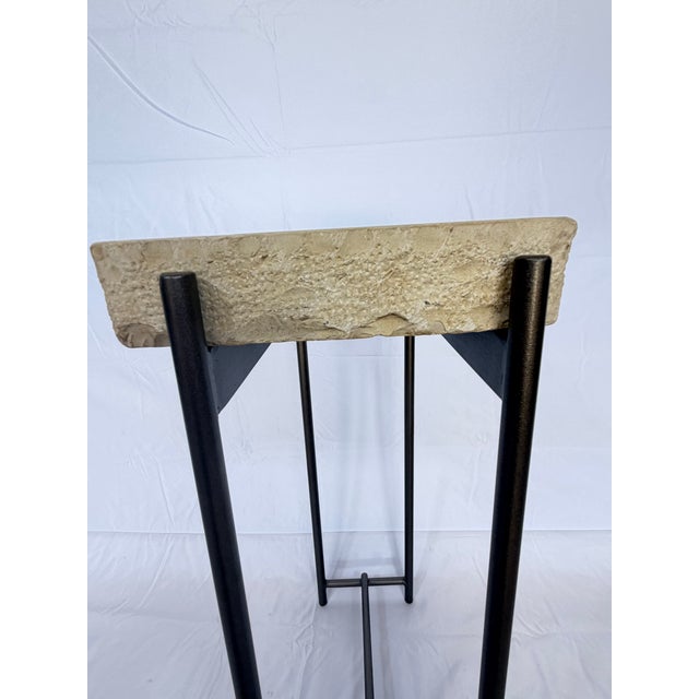 Printing Stone Side Table For Sale In Houston - Image 6 of 6