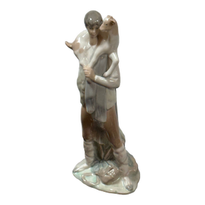 Fulgencio García for Lladró Shepherd Boy With Goat Porcelain Figurine, Signed