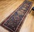 Textile Vintage Persian Heriz Serapi Runner Rug, Hand-Knotted Wool, Geometric Medallion Pattern, Navy, 3x12 For Sale - Image 7 of 16