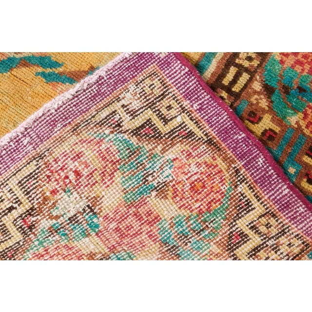 Tan Doris Leslie Blau Vintage French Art Deco Rug by Jules Coudyser For Sale - Image 8 of 8