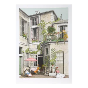 Les Vacances, Denis Paul Noyer Lithograph, Signed and Numbered in Pencil