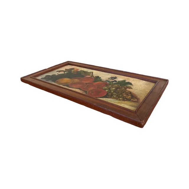 Early 20th Century Fruit Still Life Oil Painting in Original Frame For Sale - Image 11 of 15