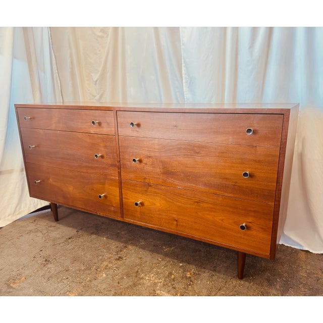Mid-Century Modern Mid 20th Century Walnut Kipp Stewart and Stewart MacDougall Dresser For Sale - Image 3 of 11
