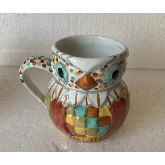 Modern Mackenzie Childs Ceramic Very Rare Mug - Set of 2 For Sale - Image 3 of 7