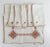 Vintage Folk Pattern Embroidered Table Runner and Napkins - Set of 7 For Sale - Image 12 of 12