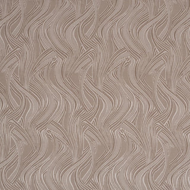 Sample - Schumacher Quilted Waves Indoor/Outdoor Fabric In Metallic Brown For Sale In New York - Image 6 of 6