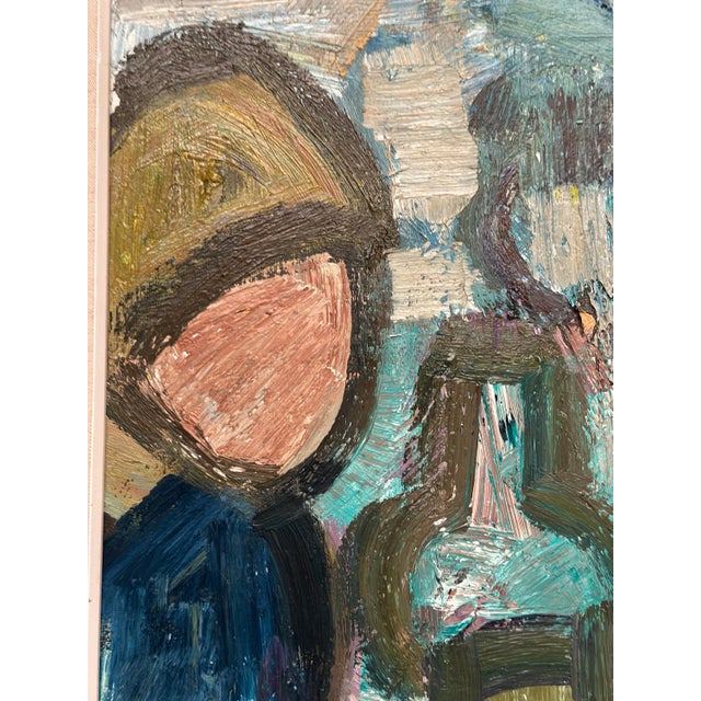 Gösta Falck, Figure and Bottle, 1960s, Oil on Canvas, Framed For Sale - Image 8 of 18