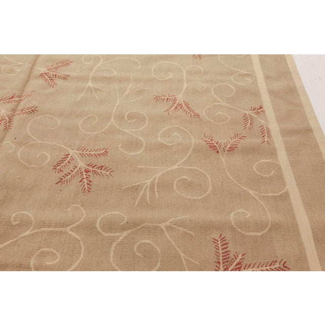 Contemporary Aubusson Beige and Pink Rug by Eric Cohler for Doris Leslie Blau For Sale - Image 4 of 7