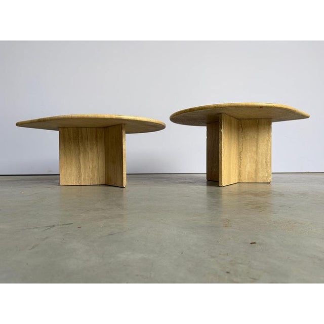 Italian Travertine Coffee Tables, 1970s, Set of 2 For Sale - Image 9 of 13