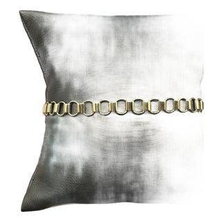 14kt Yellow Gold Circle Link Bracelet - 7.5", 5.2mm, 3.5g, Lobster Clasp, New For Sale