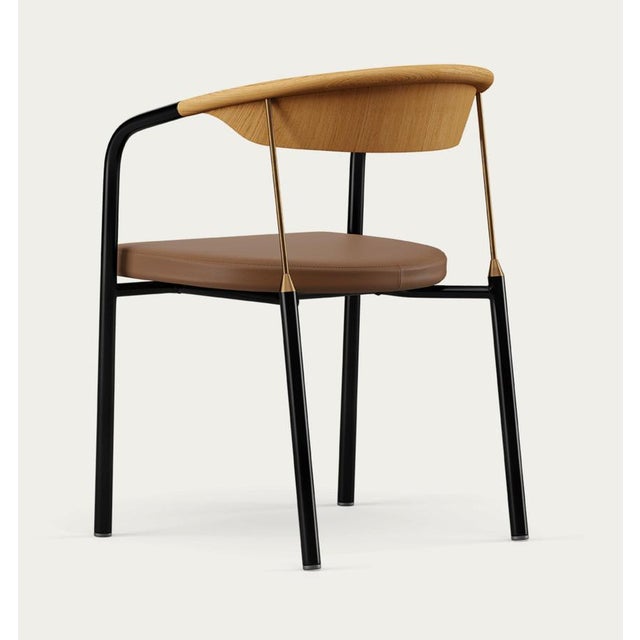 Not Yet Made - Made To Order Chairman Chair in Oak with Upholstery in Umber by Henrik Tengler for One Collection For Sale - Image 5 of 15