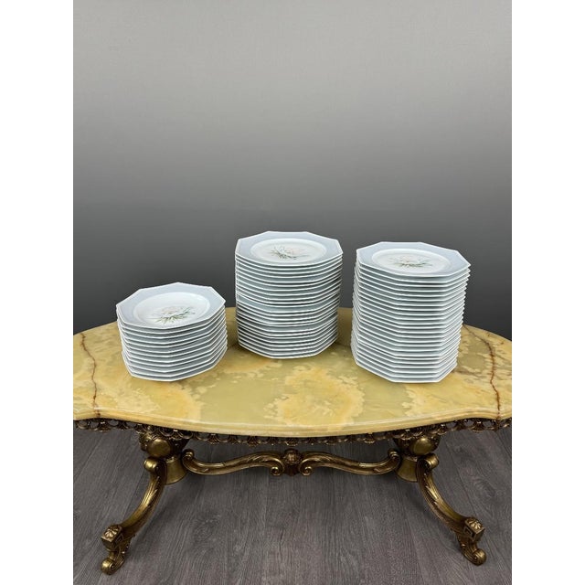 20th Century Porcelain Dinner Service from Limoges, Set of 71 For Sale - Image 5 of 11