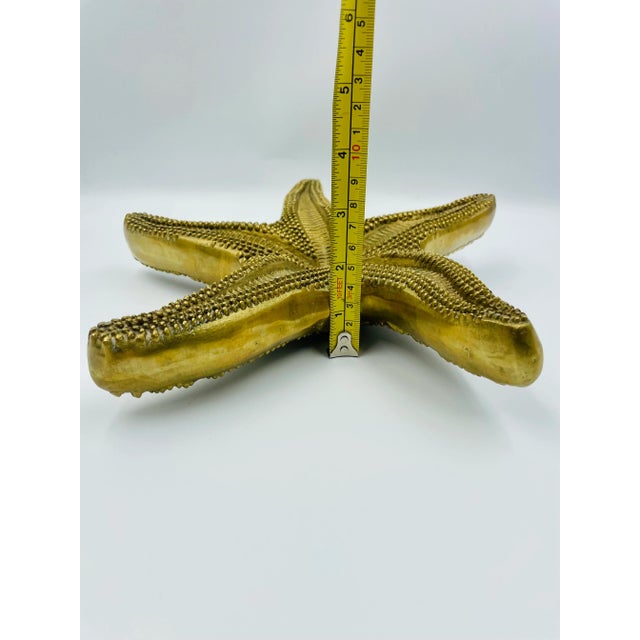Mid 20th Century Solid Brass Starfish For Sale - Image 9 of 12