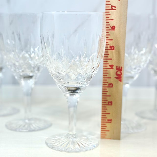 Glass 1970s Stuart Crystal "Glencoe" Water Goblets - Set of 5 For Sale - Image 7 of 7